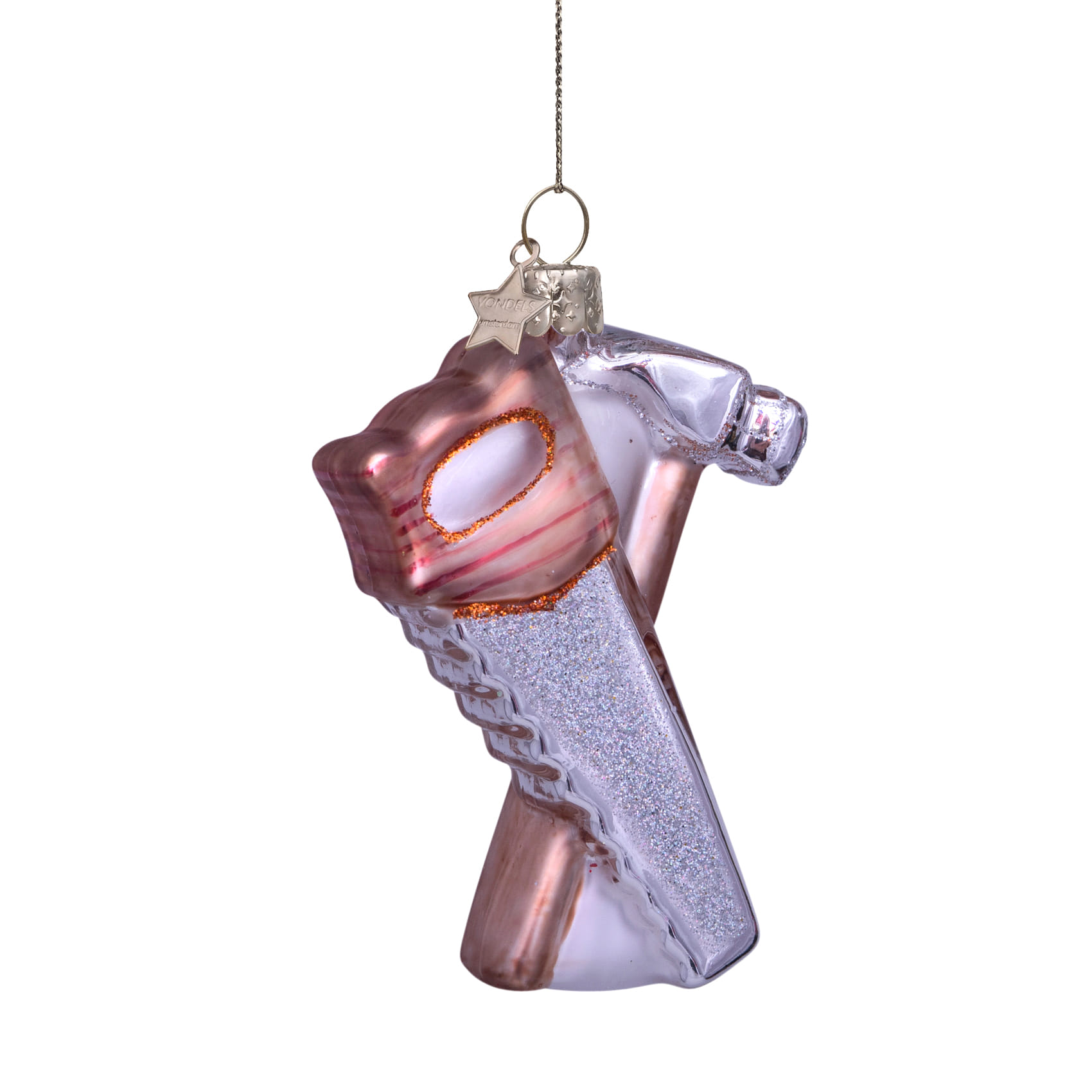 Новогоднее украшение Vondels Hammer and saw Арт.2240999080012