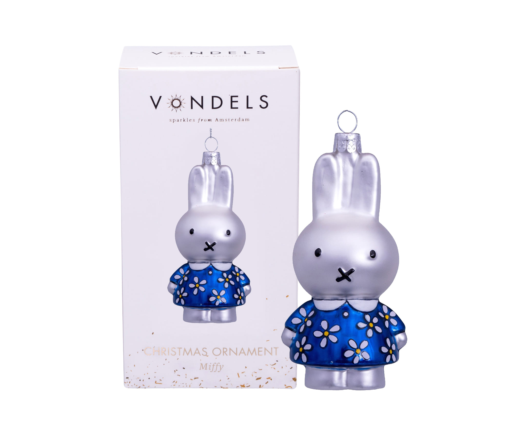 Новогоднее украшение Vondels Nijntje/Miffy blue flower dress Арт.5181234110040
