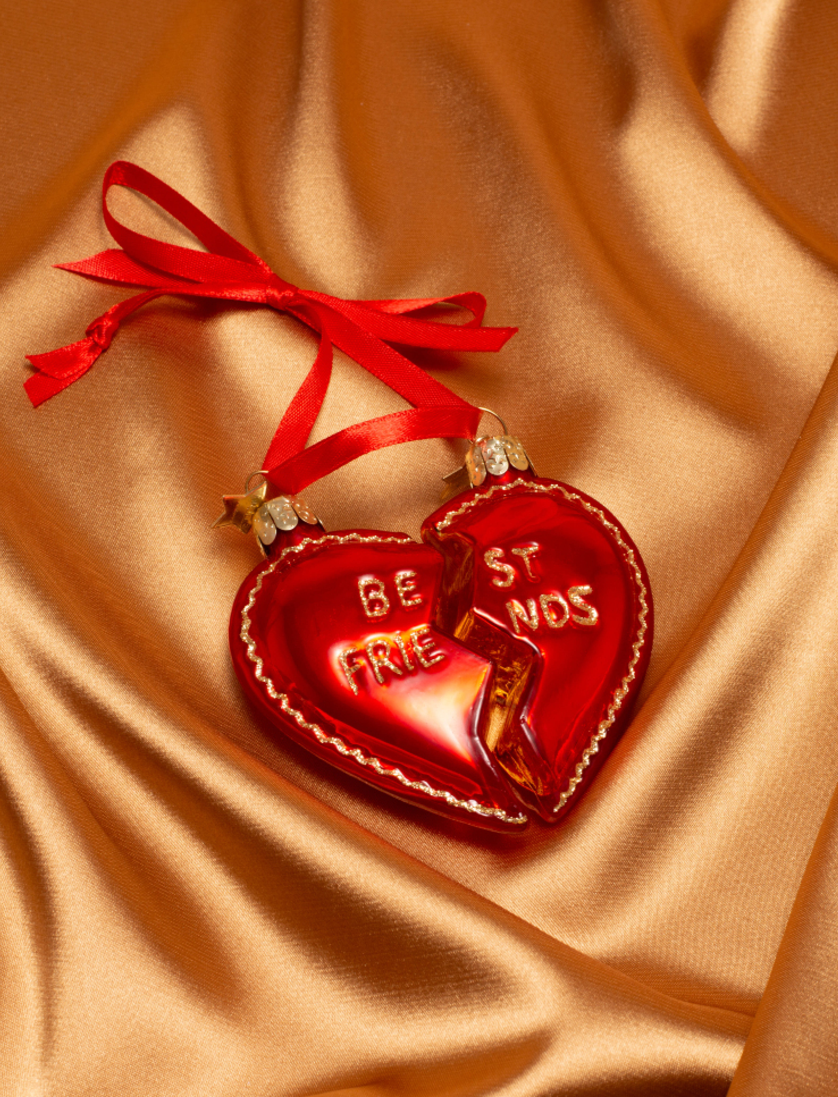 Новогоднее украшение Vondels Set of best friends heart Арт.5240706086013