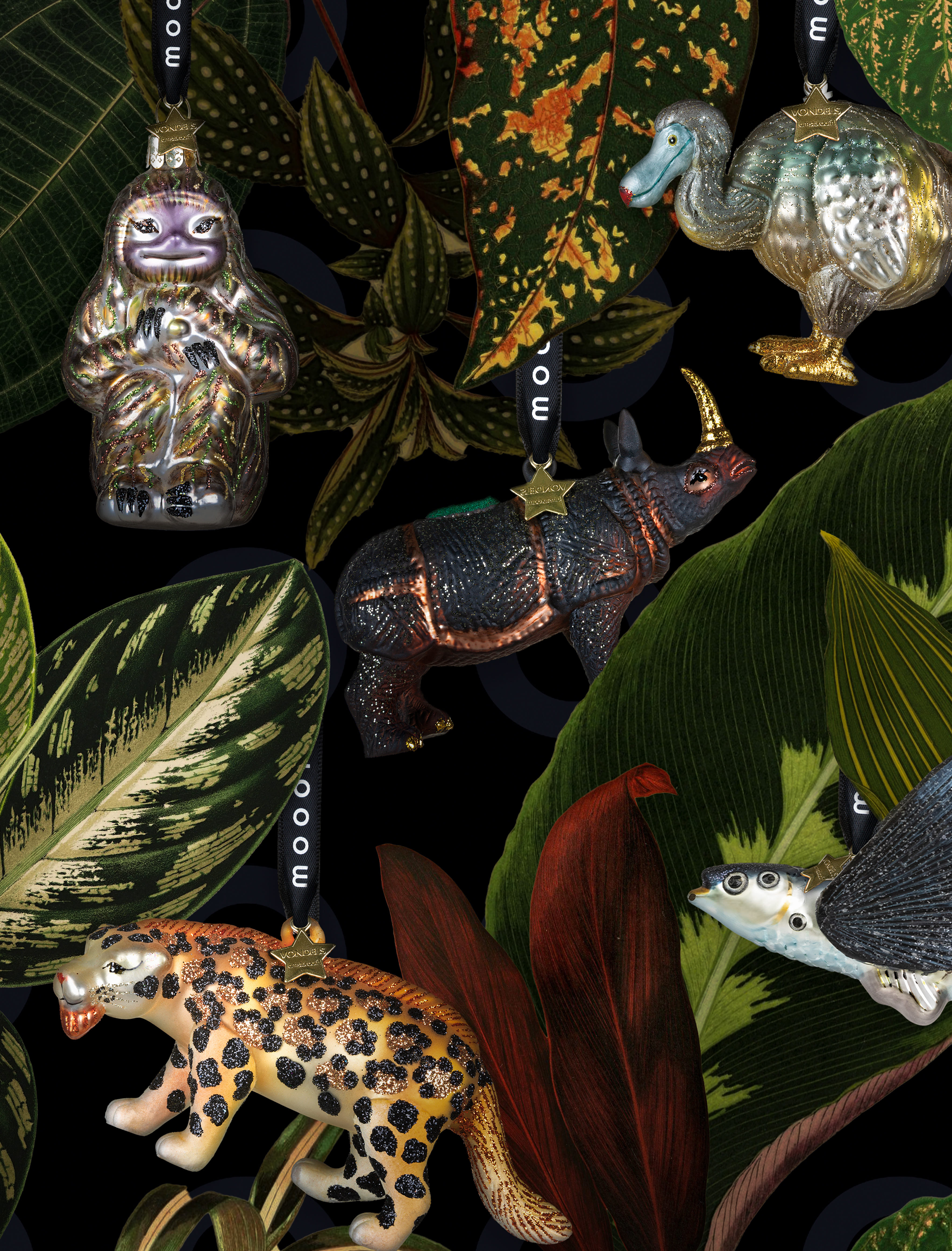 Новогоднее украшение Vondels Flying coral fish Moooi Арт.9222003070014