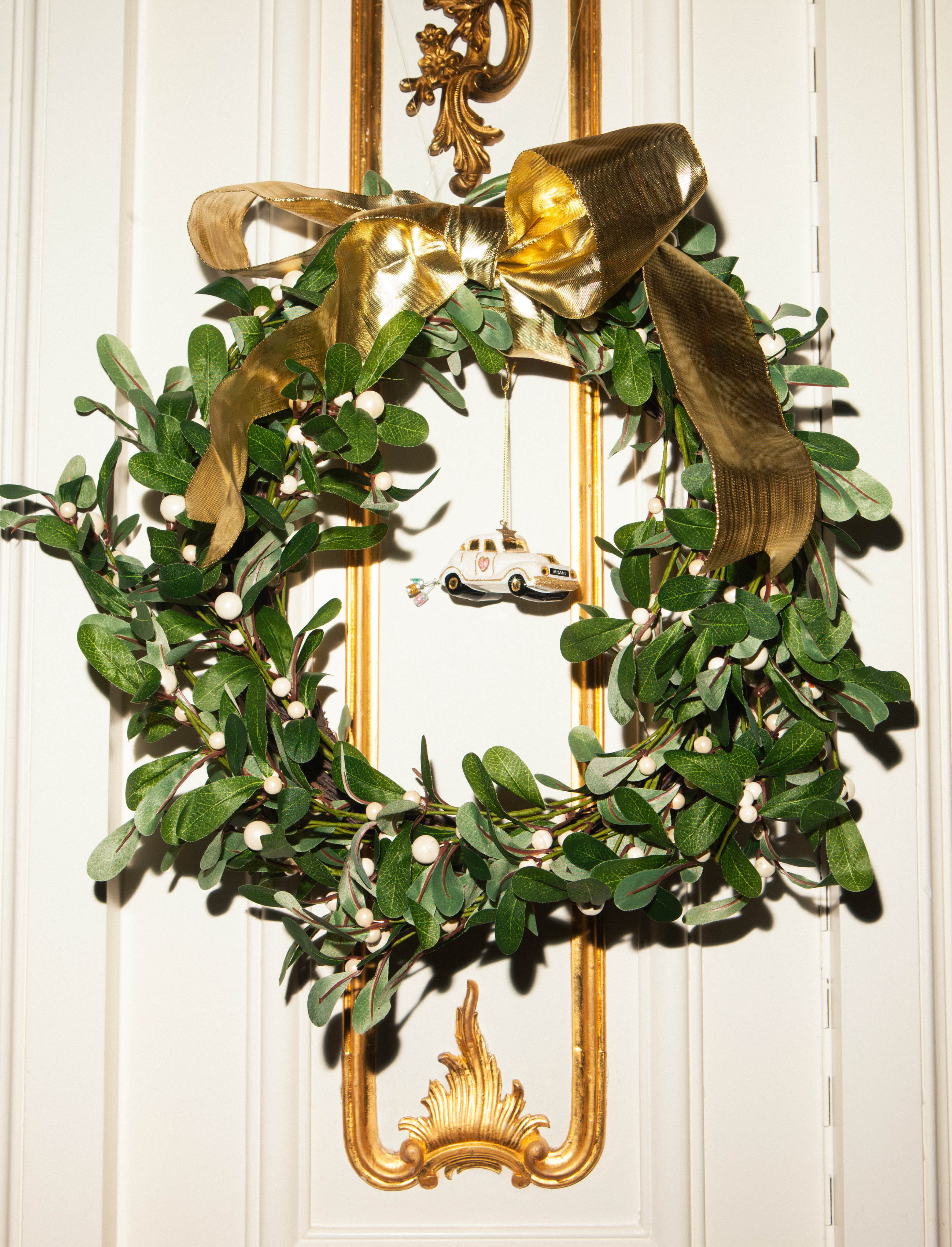 Новогоднее украшение Vondels Wedding car w/text just married Арт.1240225045014