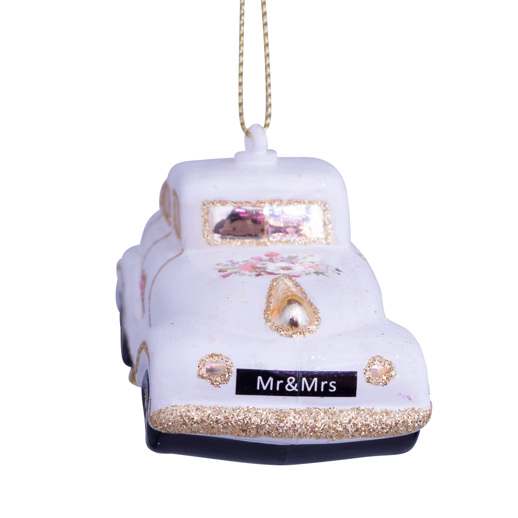 Новогоднее украшение Vondels Wedding car w/text just married Арт.1240225045014