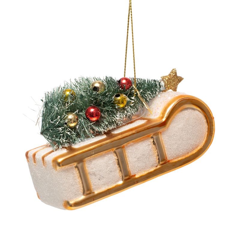 Новогоднее украшение Vondels Sleigh w/ christmas tree Арт.6240999070095