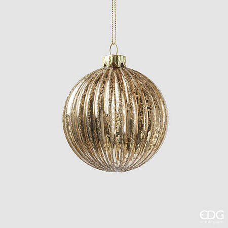 Новогоднее украшение EDG Enzo De Gasperi PALLA RIGHE Арт.6500187A011