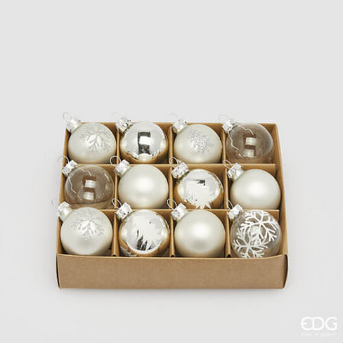 Новогоднее украшение набор EDG Enzo De Gasperi PALLA PINI Арт.6500623A100