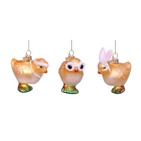 Декоративное украшение набор Vondels Easter set three chickens Арт.3240999060013