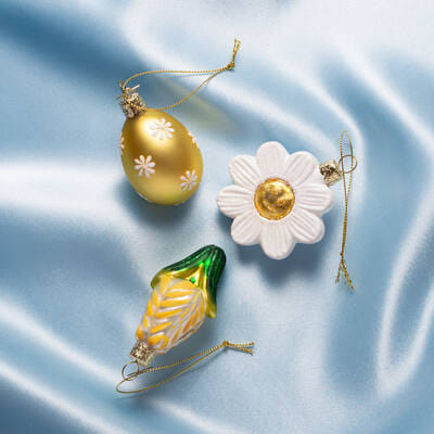 Декоративное украшение набор Vondels Easter set daisy egg and tulip Арт.3240999060037