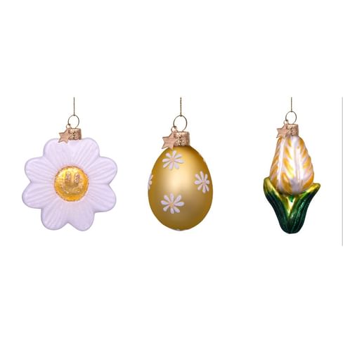 Декоративное украшение набор Vondels Easter set daisy egg and tulip Арт.3240999060037