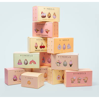 Декоративное украшение набор Vondels Easter set daisy egg & rabbit Арт.3240999060112