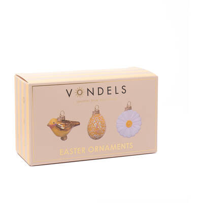 Декоративное украшение набор Vondels Easter set bird egg & daisy Арт.3240999060150