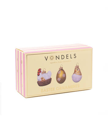 Декоративное украшение набор Vondels Easter set chicken egg & chick Арт.3240999060198