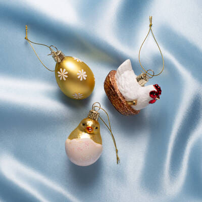 Декоративное украшение набор Vondels Easter set chicken egg & chick Арт.3240999060198