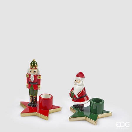 Подсвечник EDG Enzo De Gasperi BABBO SOLDATINO STELLA Арт.4400097A774