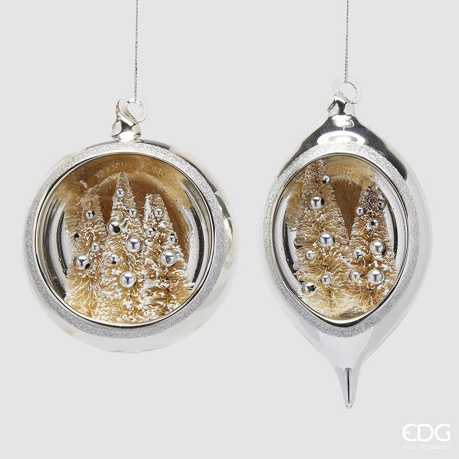 Новогоднее украшение EDG Enzo De Gasperi PALLA FUSO PINI Арт.6500427A020