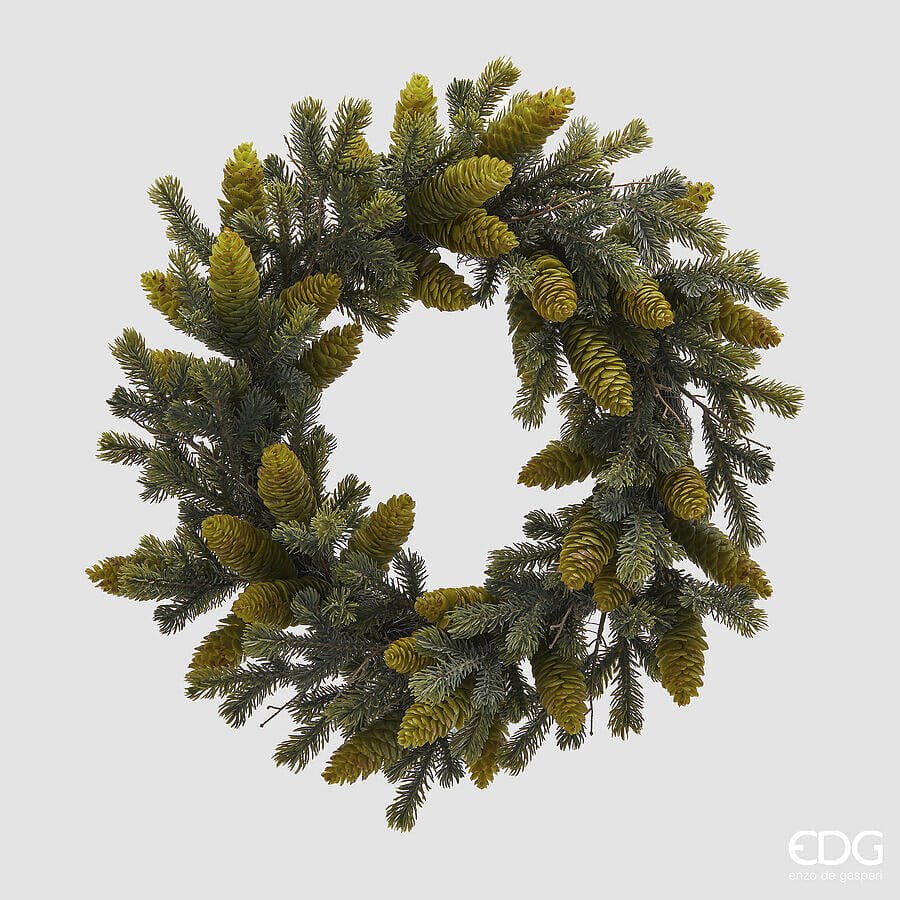 Еловый венок EDG Enzo De Gasperi PINO CON PIGNE Арт.6900074A700