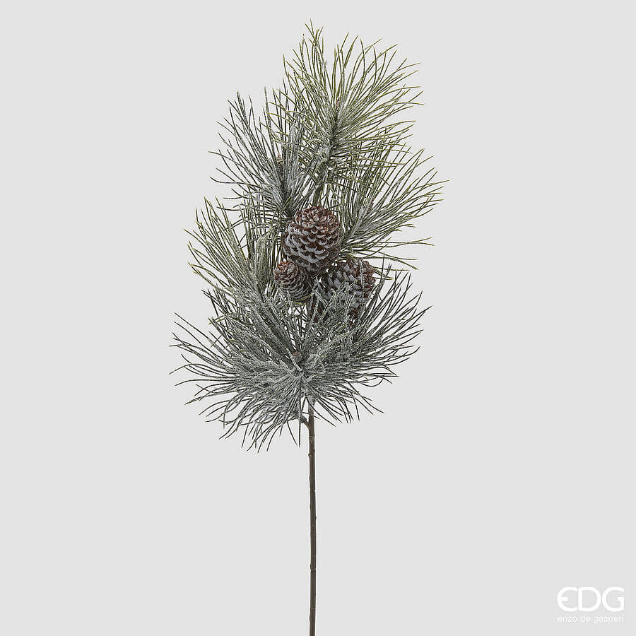 Еловая ветка EDG Enzo De Gasperi PINO CON PIGNE RAMO INNEVATO Арт.6900099A170