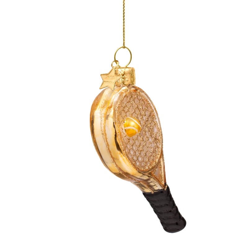 Новогоднее украшение Vondels Gold tennis racket Арт.1250101100058