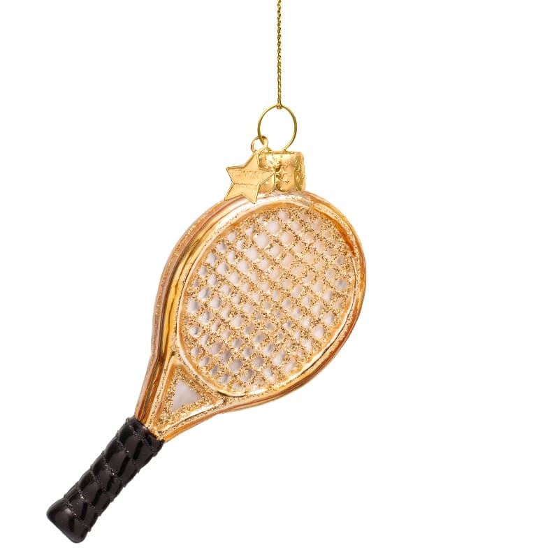 Новогоднее украшение Vondels Gold tennis racket Арт.1250101100058