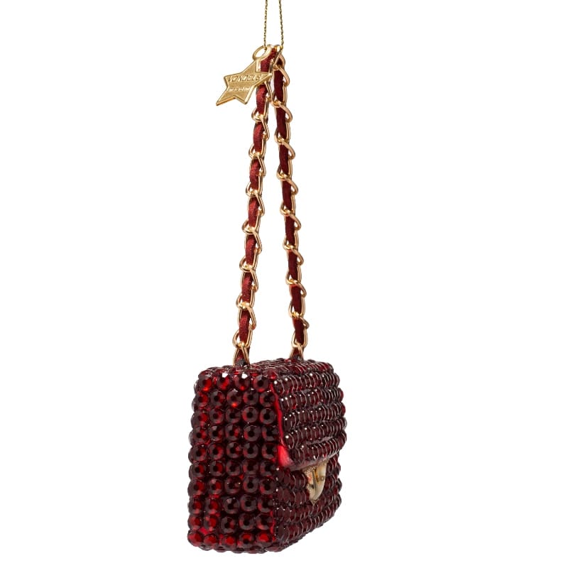 Новогоднее украшение Vondels Burgundy fashion bag w/diamond allover Арт.1250326055010