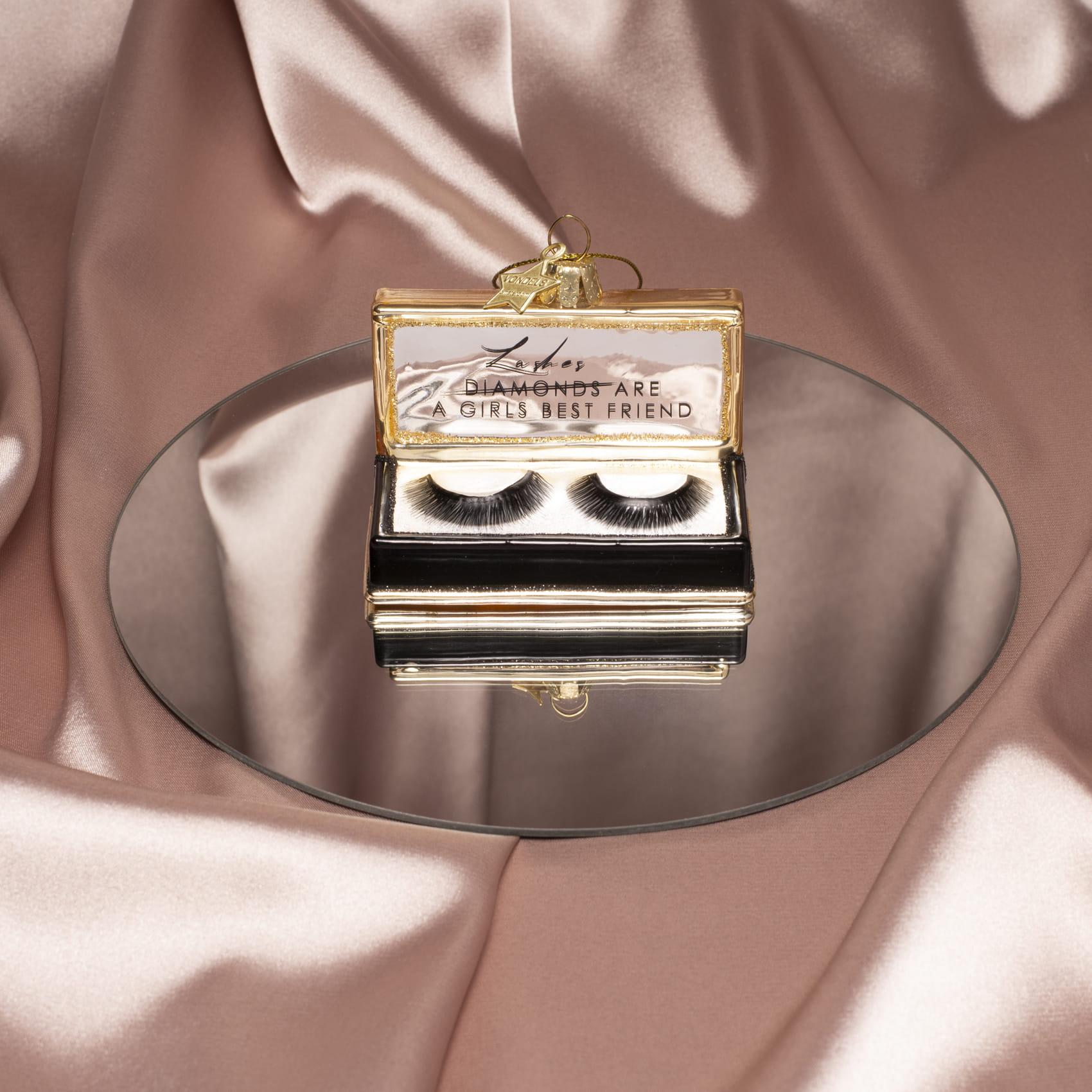 Новогоднее украшение Vondels Black fake lashes Арт.1250803070031