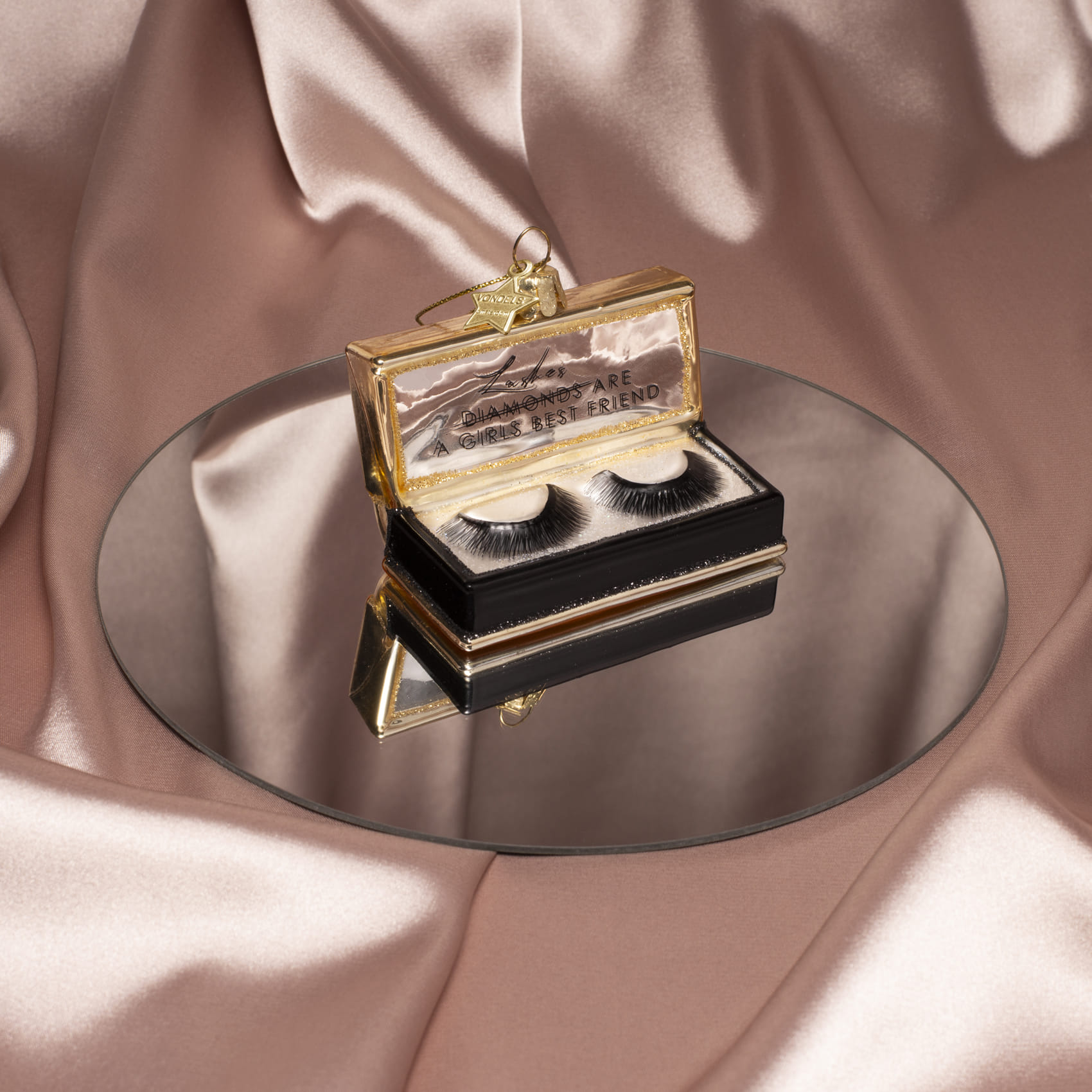 Новогоднее украшение Vondels Black fake lashes Арт.1250803070031