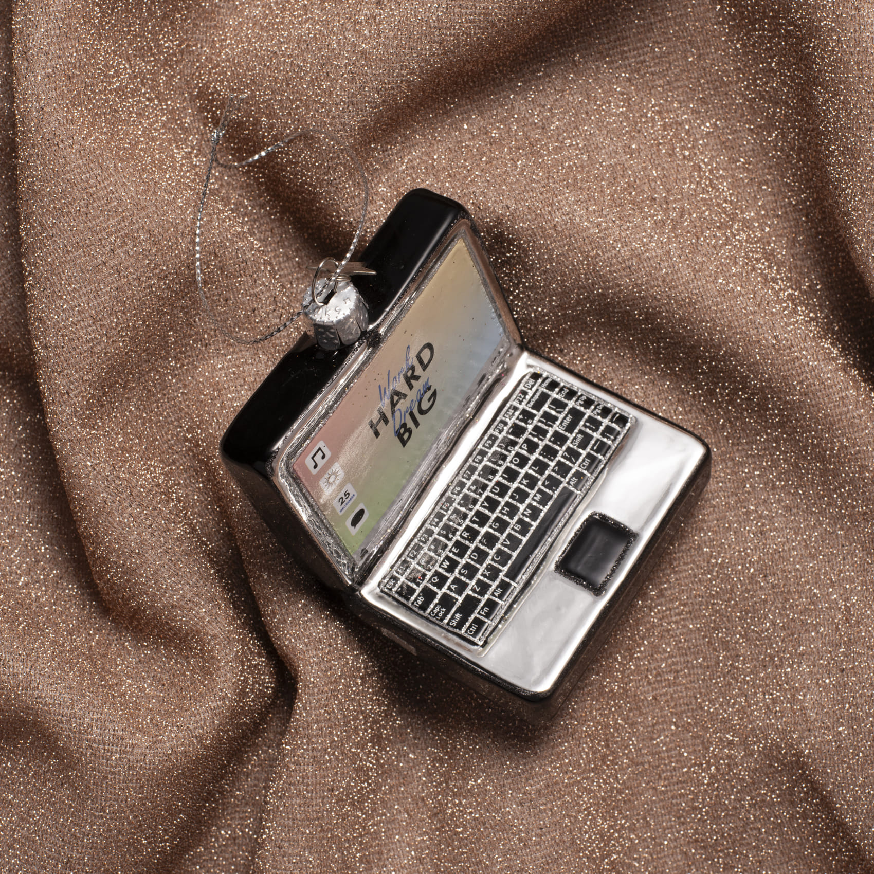 Новогоднее украшение Vondels Black laptop Арт.1250803100011