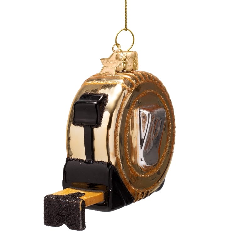 Новогоднее украшение Vondels Shiny gold tape measure Арт.2250101065011