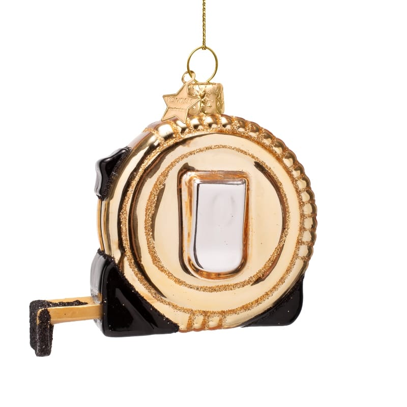 Новогоднее украшение Vondels Shiny gold tape measure Арт.2250101065011