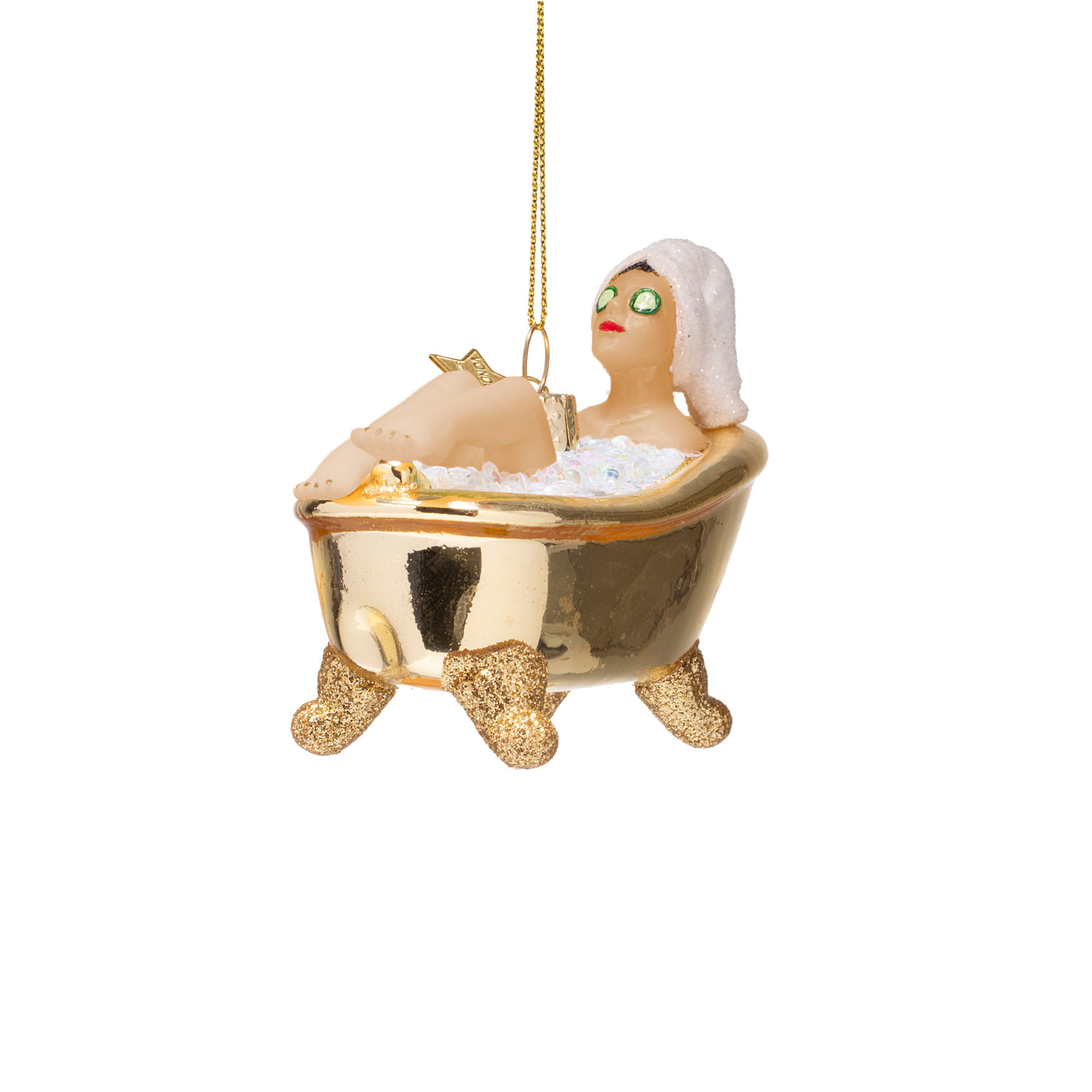 Новогоднее украшение Vondels Woman in shiny gold bath Арт.4250101060137