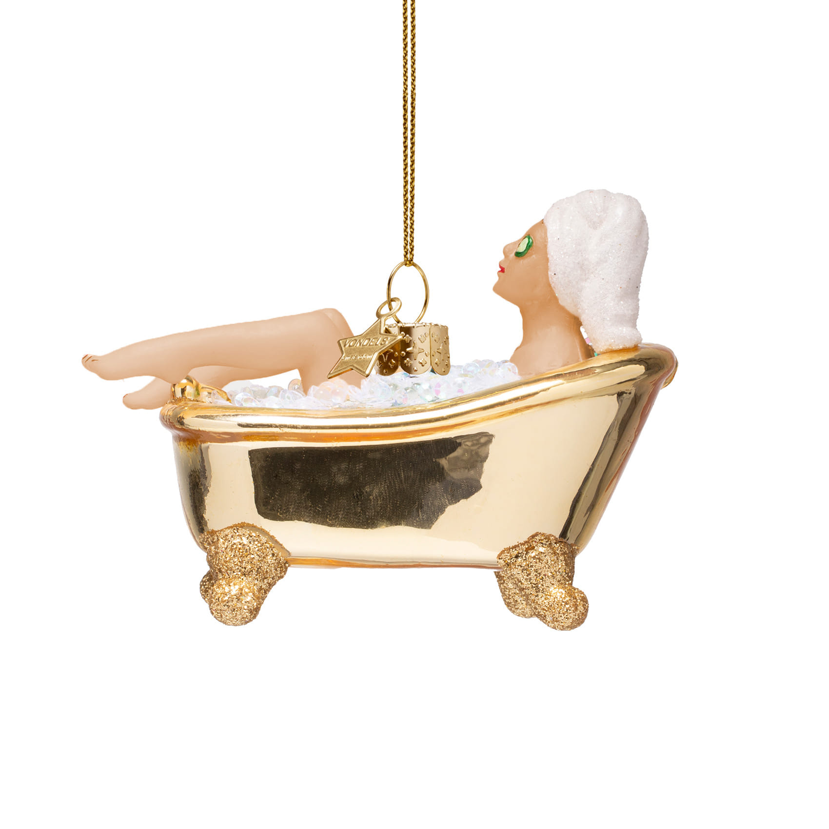 Новогоднее украшение Vondels Woman in shiny gold bath Арт.4250101060137