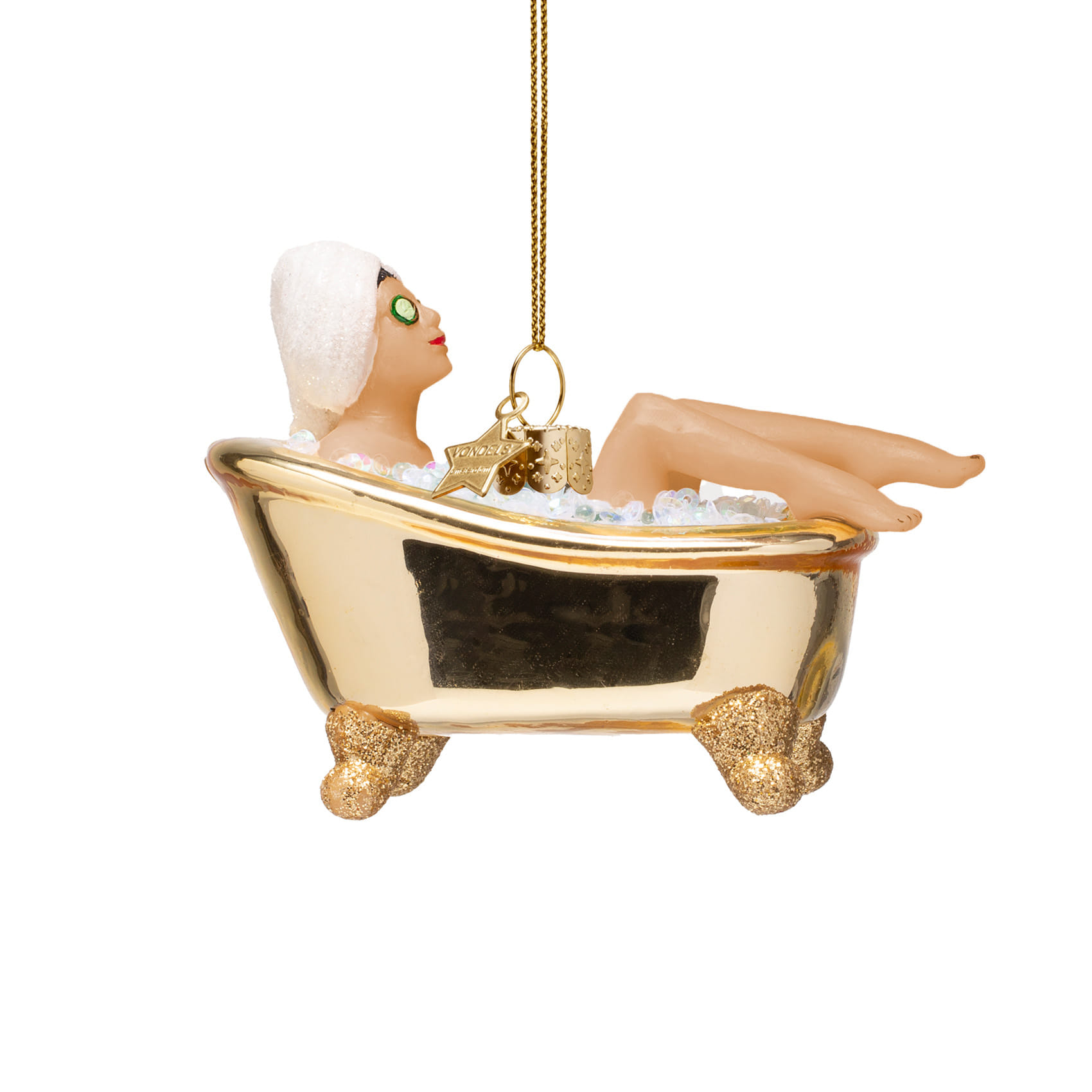 Новогоднее украшение Vondels Woman in shiny gold bath Арт.4250101060137