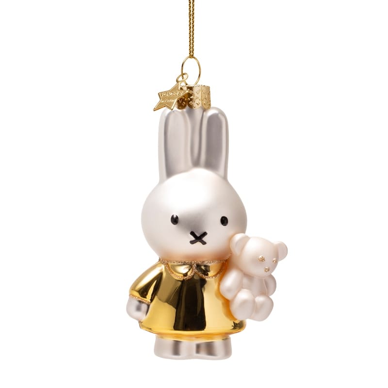 Новогоднее украшение Vondels Nijntje/Miffy baby gold w/bear Арт.4250101111310