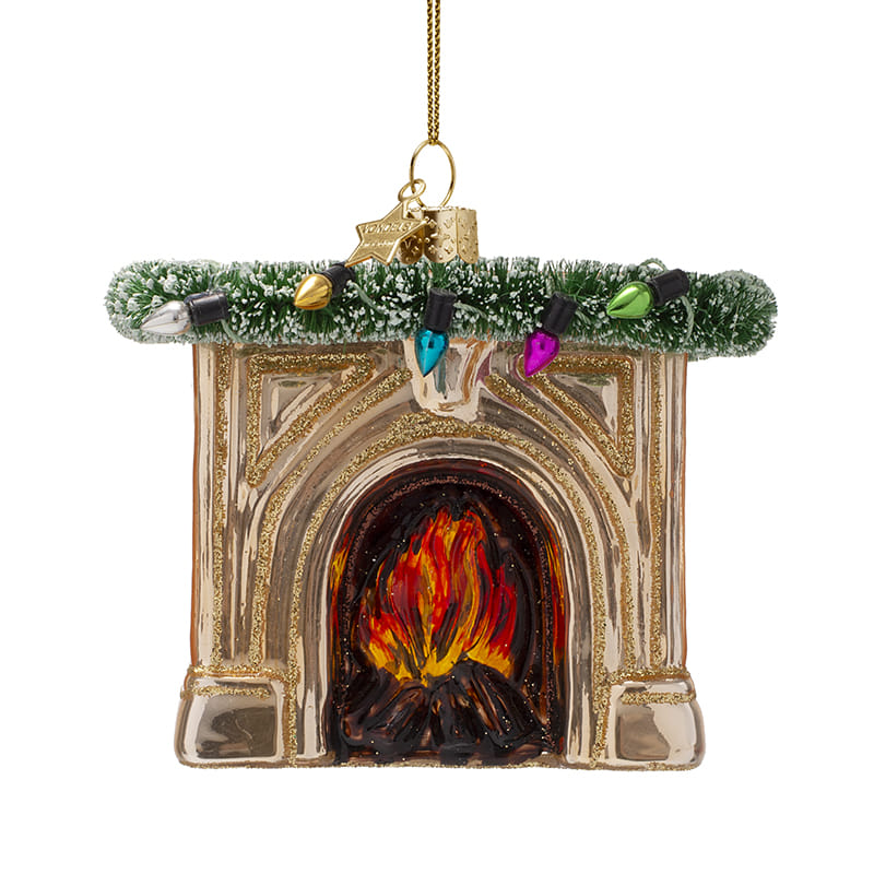 Новогоднее украшение Vondels Champagne fireplace hearth Арт.5250103065153