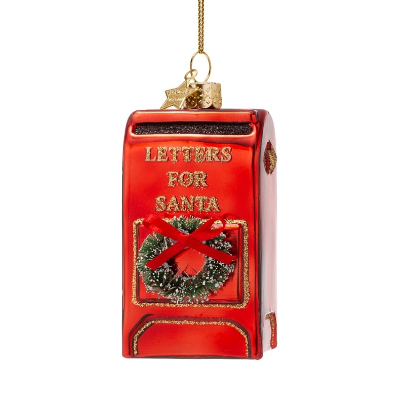 Новогоднее украшение Vondels Red santa's mailbox Арт.5250705080059
