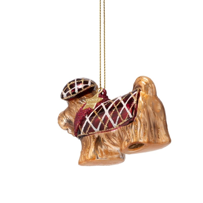 Новогоднее украшение Vondels Burgundy scottish terrier w/red t-shirt Арт.5250721060028