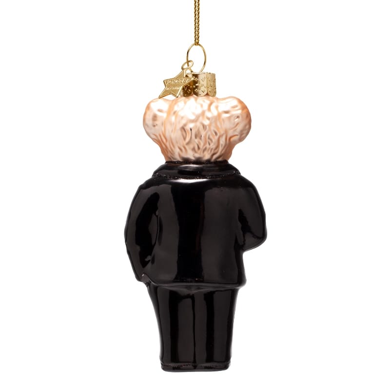 Новогоднее украшение Vondels Black bear in clothes Арт.5250803110108