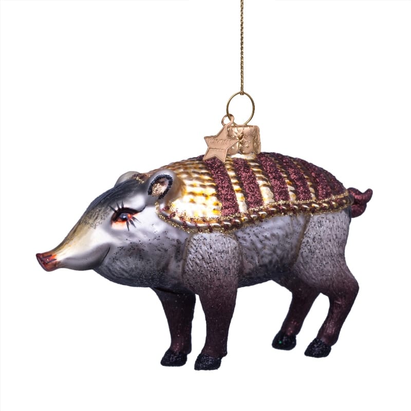 Новогоднее украшение Vondels Armoured boar Moooi Арт.9219632065054
