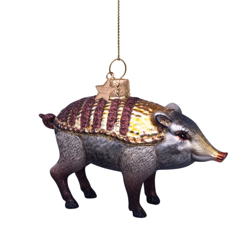 Новогоднее украшение Vondels Armoured boar Moooi Арт.9219632065054