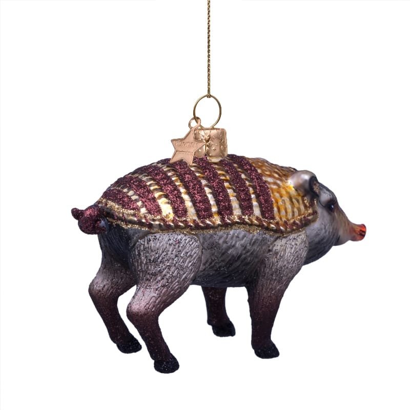 Новогоднее украшение Vondels Armoured boar Moooi Арт.9219632065054