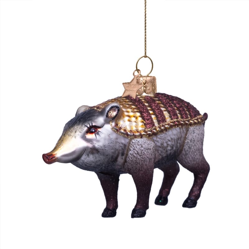 Новогоднее украшение Vondels Armoured boar Moooi Арт.9219632065054