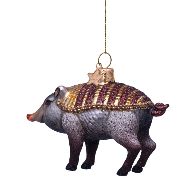Новогоднее украшение Vondels Armoured boar Moooi Арт.9219632065054
