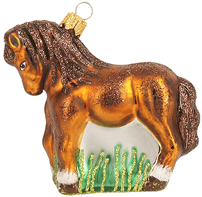 Новогоднее украшение Impuls Little Horse Арт.A2318BR