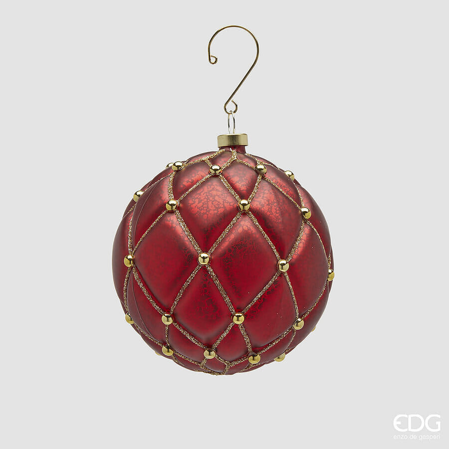 Новогоднее украшение EDG Enzo De Gasperi PALLA CAPITONNE Арт.6500642A400