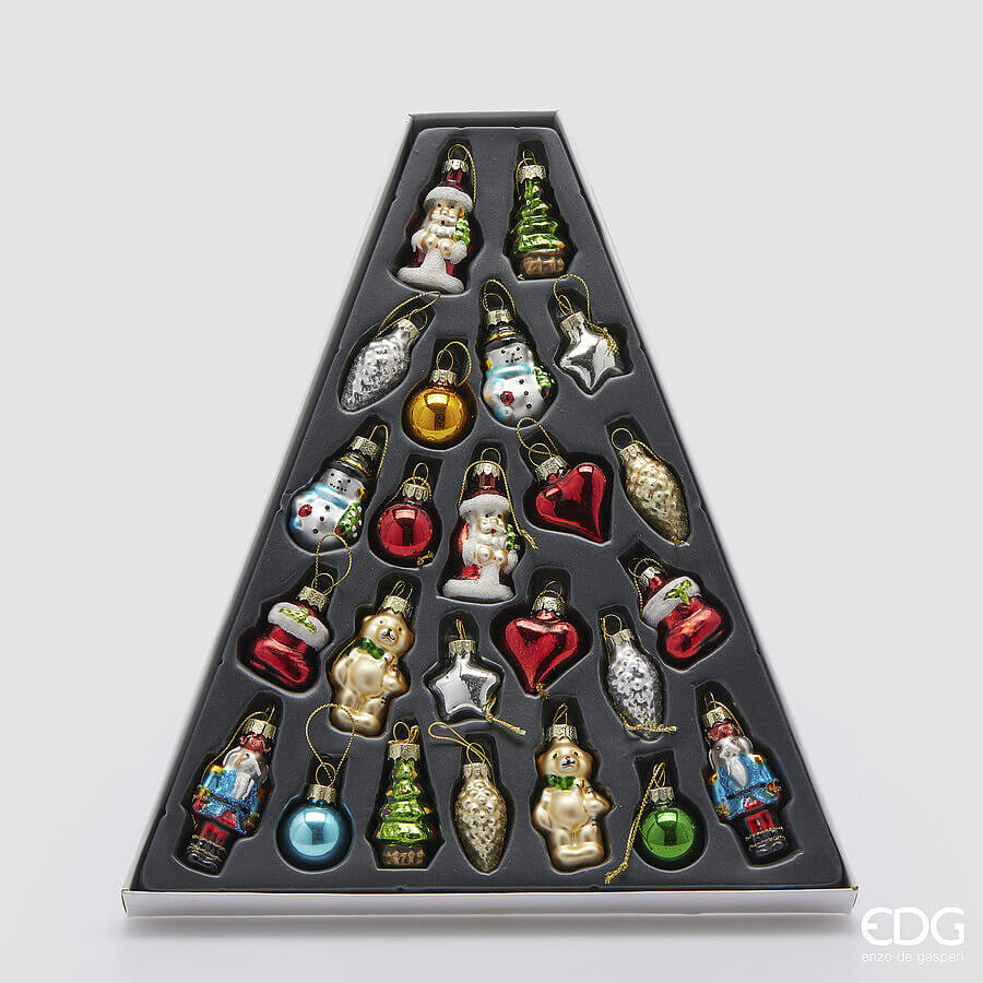 Новогоднее украшение набор EDG Enzo De Gasperi PINO AVVENTO Арт.6500743A999