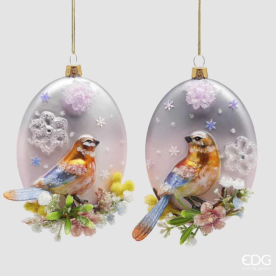 Новогоднее украшение EDG Enzo De Gasperi MEDAGLIONE PASSERO Арт.6500761A999