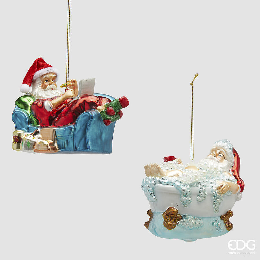 Новогоднее украшение EDG Enzo De Gasperi BABBO RELAX Арт.6500851A999