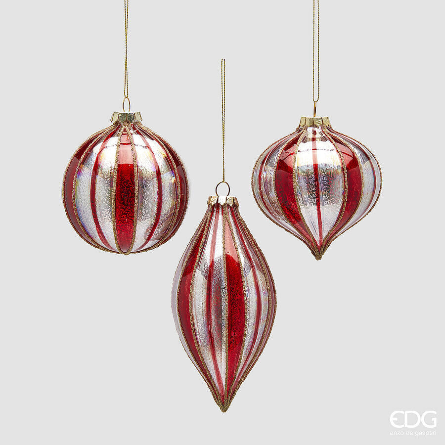 Новогоднее украшение EDG Enzo De Gasperi PALLA TROTTOLA FUSO MERIDIANE Арт.6500947A400