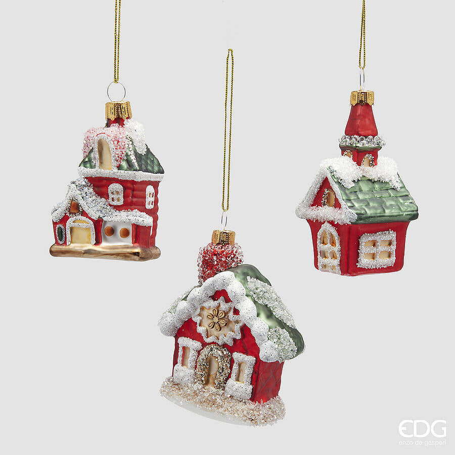 Новогоднее украшение EDG Enzo De Gasperi CASETTA Арт.6501040A140