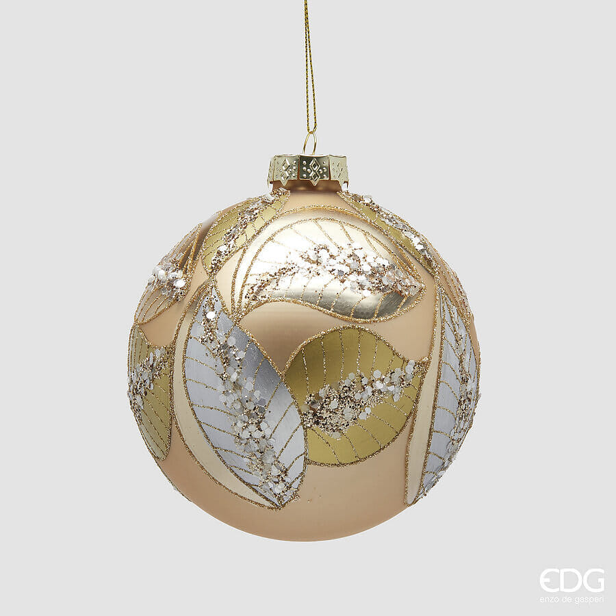 Новогоднее украшение EDG Enzo De Gasperi PALLA FOGLIE Арт.6501103A701