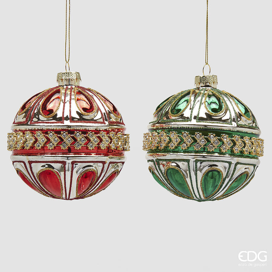 Новогоднее украшение EDG Enzo De Gasperi PALLA ROCOCO Арт.6501143A774
